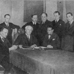 М.А. Чехов среди участников встречи К.С. Станиславского и М. Рейнгарта. Берлин. 1928
