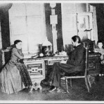 Семья Чеховых: Наталья Александровна, Александр Павлович, Николай и Антон. Около 1890 г.